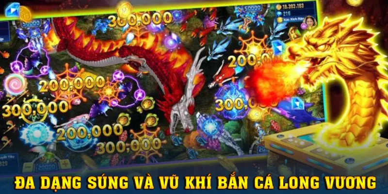 Súng và vũ khí phụ trợ đa dạng tương ứng với sức mạnh riêng biệt